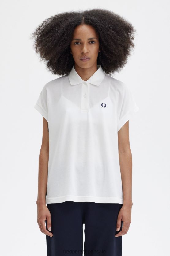 Aラインピケポロシャツ 女性 Fred Perry 白雪姫 F0R402625 衣類