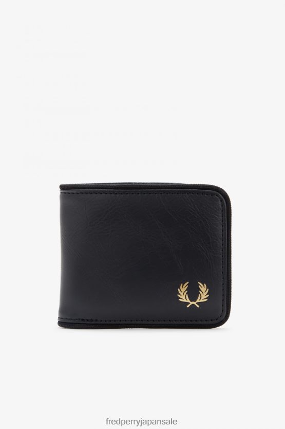 同系色の札入れウォレット ユニセックス Fred Perry 黒 F0R402135 アクセサリー