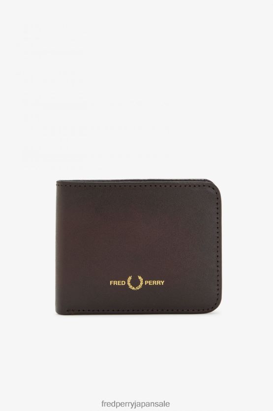 バーニッシュレザー 札入れウォレット ユニセックス Fred Perry 牛の血 F0R402137 アクセサリー