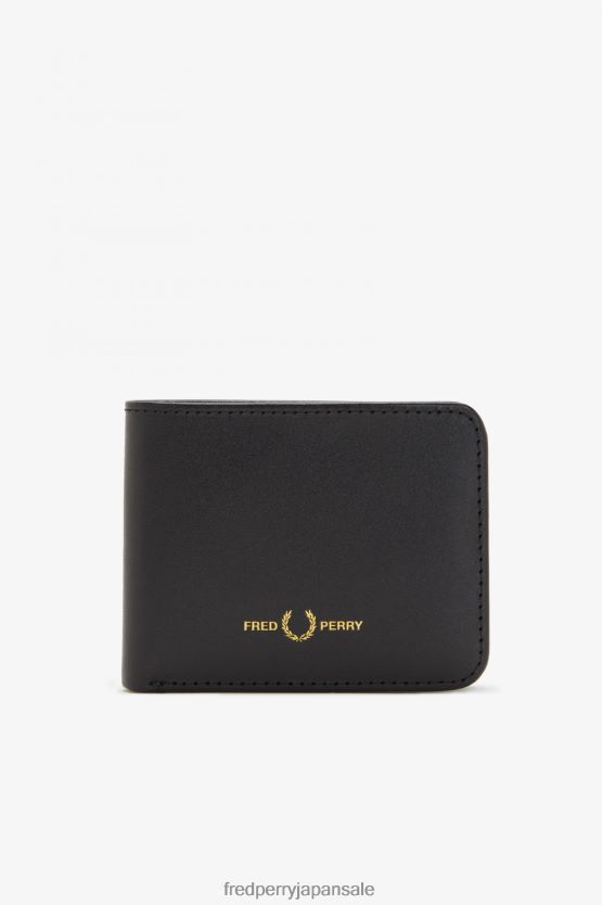 バーニッシュレザー 札入れウォレット ユニセックス Fred Perry 黒 F0R402138 アクセサリー