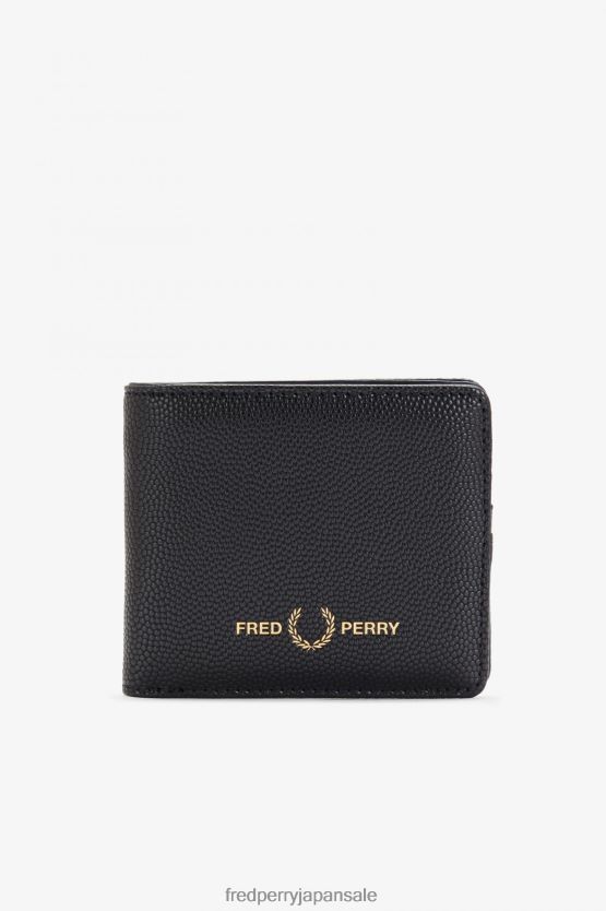 スコッチグレイン 札入れ財布 ユニセックス Fred Perry 黒 F0R402139 アクセサリー