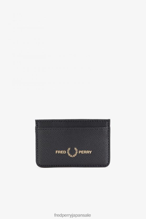 スコッチグレインカードホルダー ユニセックス Fred Perry 黒 F0R402143 アクセサリー