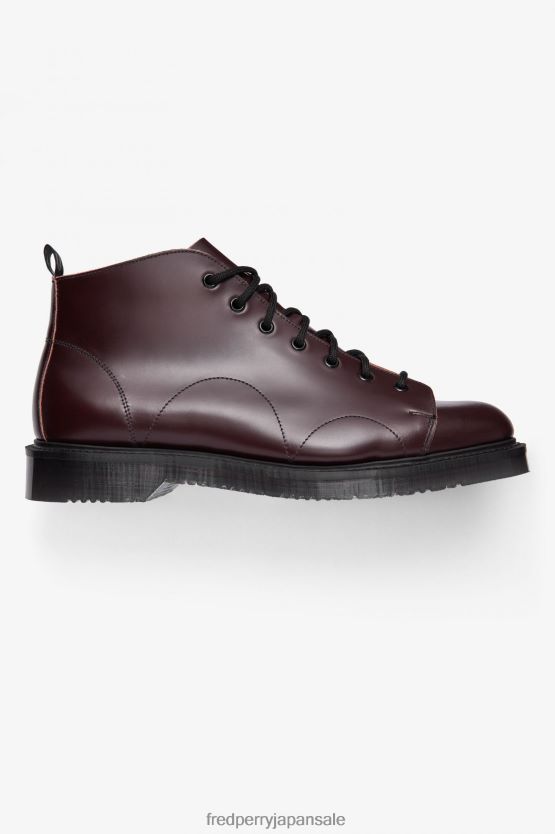 革製のモンキーブーツ 男性 Fred Perry 牛の血 F0R402186 履物