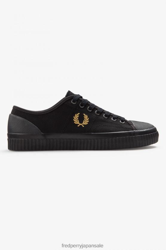 ヒューズ・ロー 男性 Fred Perry ブラック/シャンパン F0R402195 履物