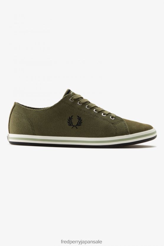 キングストン 男性 Fred Perry ユニフォームグリーン F0R402197 履物