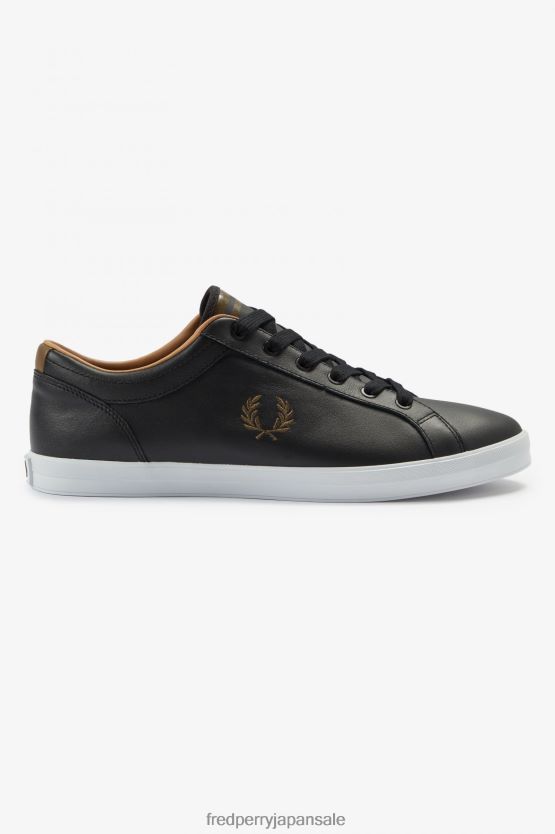 ベースライン 男性 Fred Perry 黒 F0R402215 履物