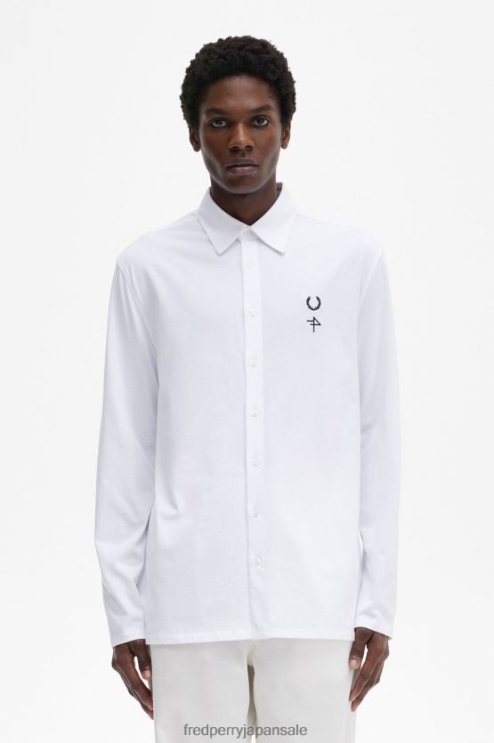 ジャージーシャツ 男性 Fred Perry 黒 F0R402380 衣類