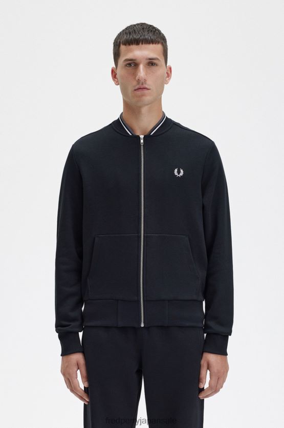 ジップスルースウェットシャツ 男性 Fred Perry 暖かい石 F0R402399 衣類