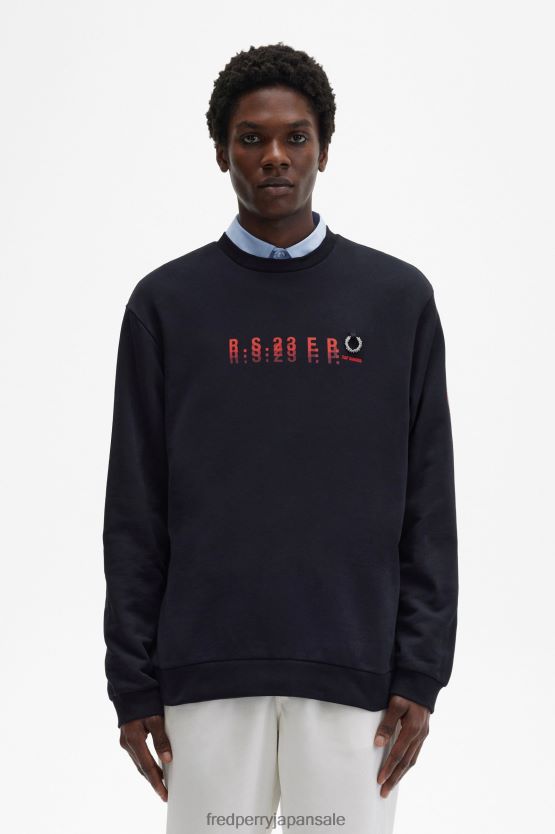 プリントスウェットシャツ 男性 Fred Perry ゴジベリー F0R402428 衣類