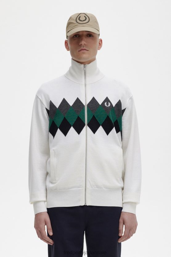 ダイヤモンドインターシャカーディガン 男性 Fred Perry 白雪姫 F0R402466 衣類