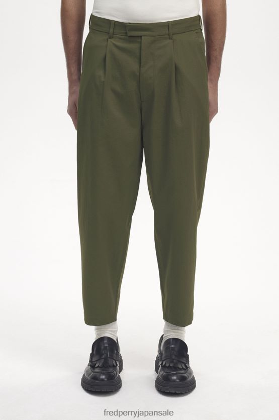 テーパードパンツ 男性 Fred Perry ユニフォームグリーン F0R40248 衣類