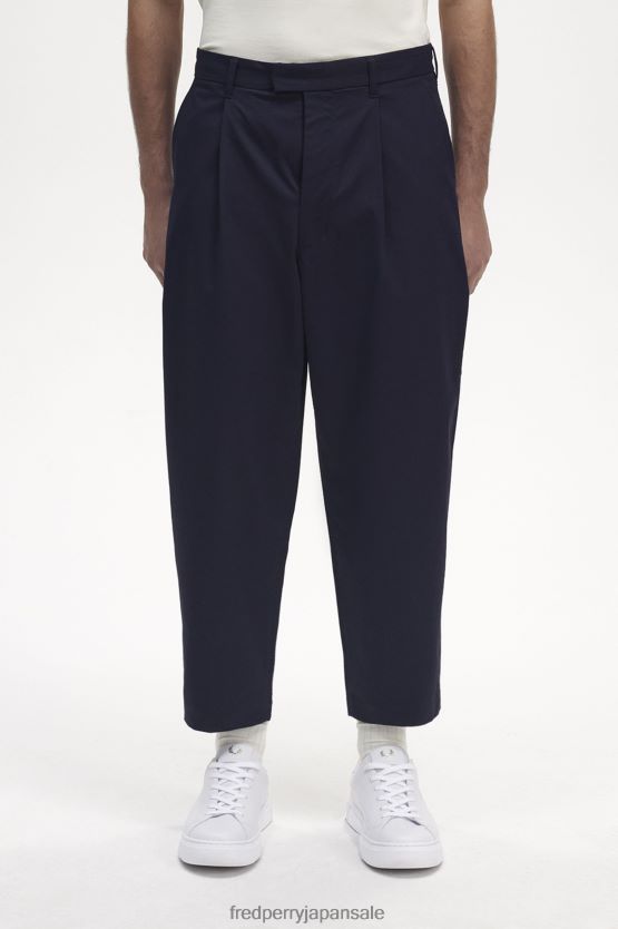 クロップドパンツ 男性 Fred Perry 海軍 F0R40252 衣類