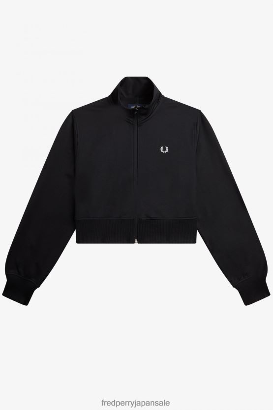 ブランドのトラックジャケット 女性 Fred Perry 黒 F0R402602 衣類