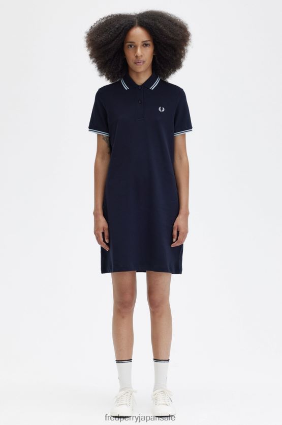 ツインチップドレス 女性 Fred Perry 海軍 F0R402606 衣類