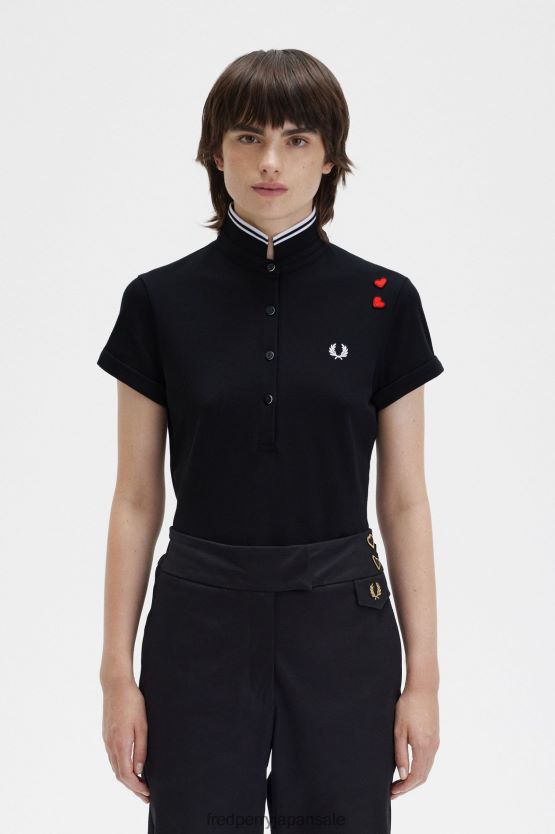 エイミーのシャツ 女性 Fred Perry 黒 F0R402631 衣類
