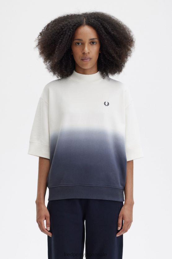 オンブルスウェットシャツ 女性 Fred Perry 生成り F0R402645 衣類