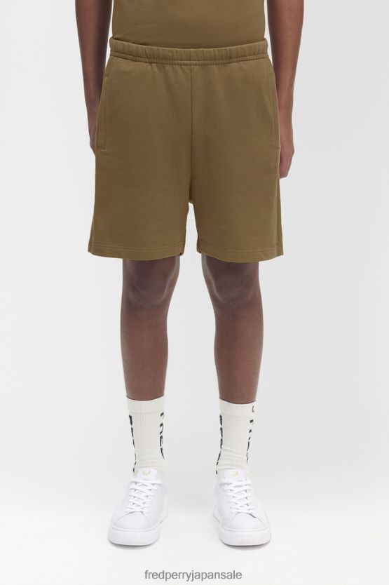 ポケットディテールスウェットショートパンツ 男性 Fred Perry 影のある石 F0R40267 衣類