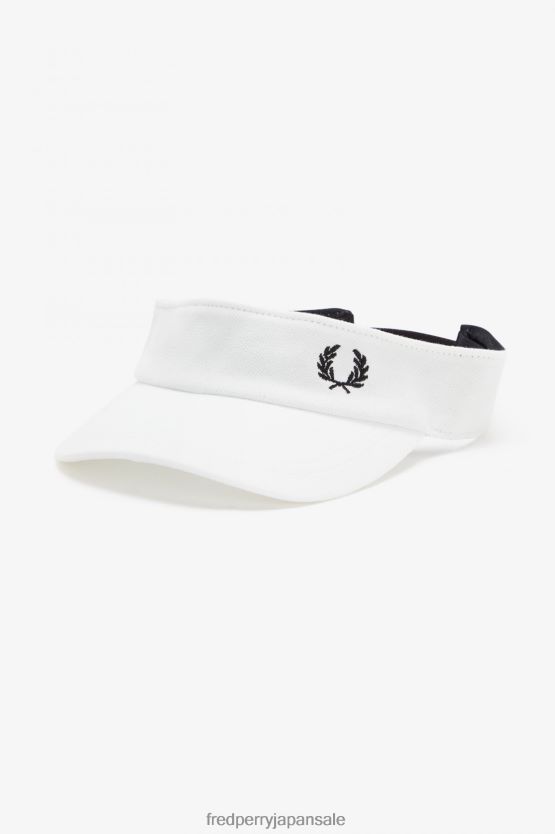 ピケバイザー ユニセックス Fred Perry スノーホワイト/ブラック F0R40286 アクセサリー