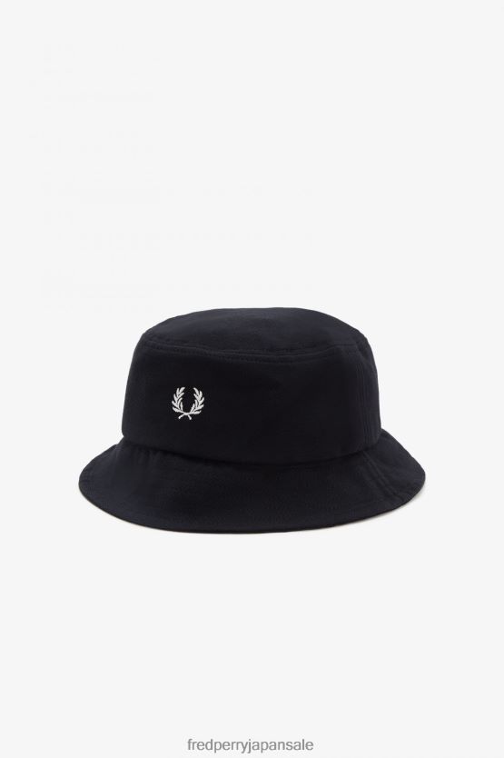 ピケバケットハット ユニセックス Fred Perry 黒 F0R40290 アクセサリー