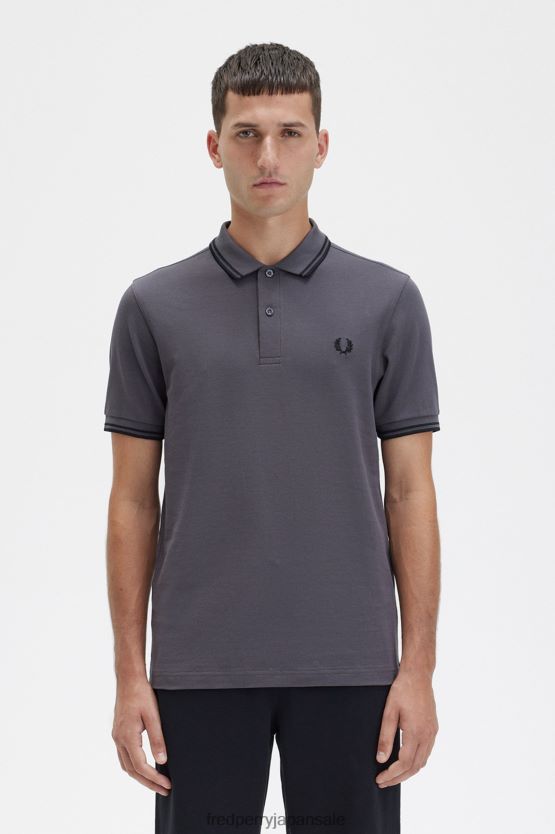 M3600 2 シャツ 男性 Fred Perry ガンメタル/ブラック F0R402286 衣類
