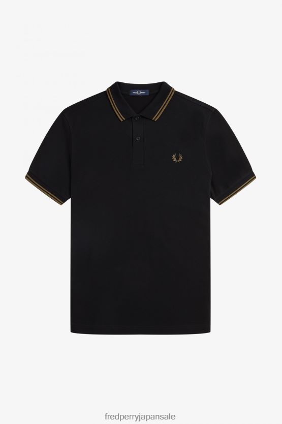 M3600 2 シャツ 男性 Fred Perry 黒/影のある石 F0R402288 衣類