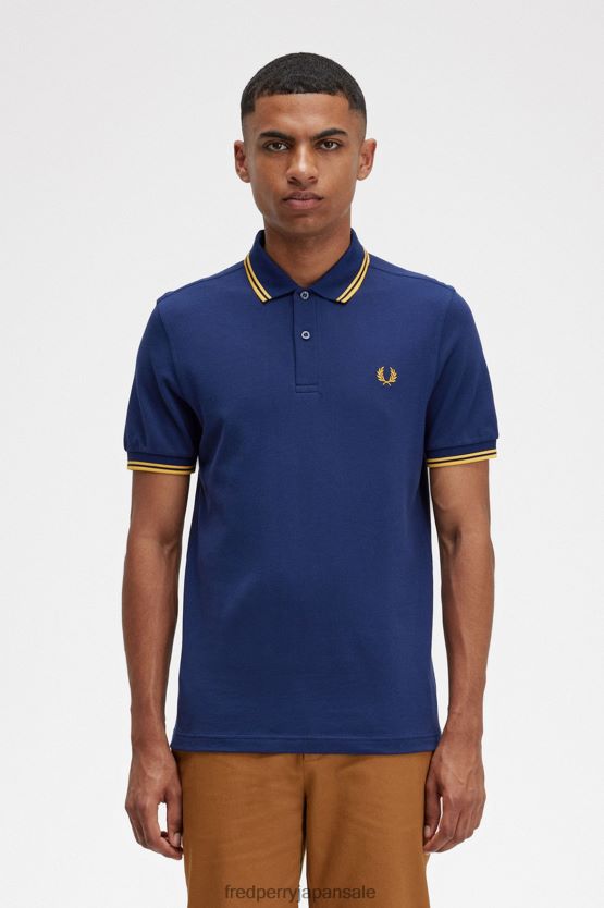 M3600 2 シャツ 男性 Fred Perry フランス海軍/ゴールデンアワー F0R402289 衣類