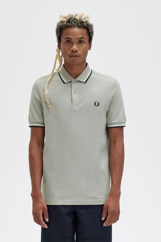 M3600 2 シャツ 男性 Fred Perry シーグラス/白雪姫/黒 F0R402298 衣類