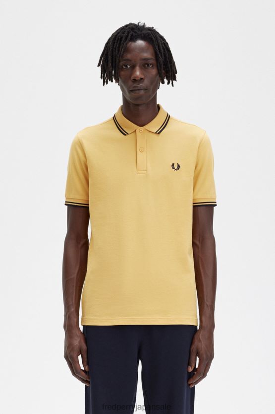 M3600 3 シャツ 男性 Fred Perry ゴールデンアワー/ネイビー F0R402341 衣類