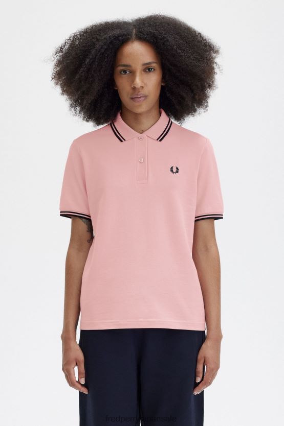 g3600 女性 Fred Perry チョーキーピンク/ブラック F0R402624 衣類