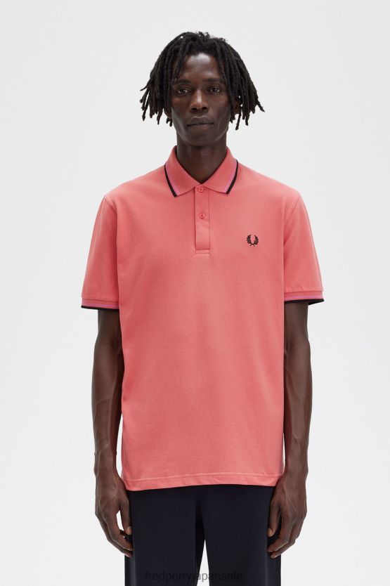 m12 男性 Fred Perry サイバーピンク/ブライトピンク/ブラック F0R402335 衣類