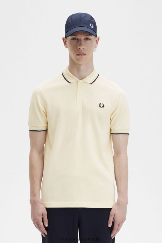 m3600 シャツ1枚 男性 Fred Perry アイスクリーム/ライトアイス/ブラック F0R402262 衣類