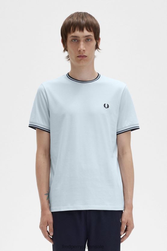 ツインチップTシャツ 男性 Fred Perry 軽い氷 F0R402480 衣類