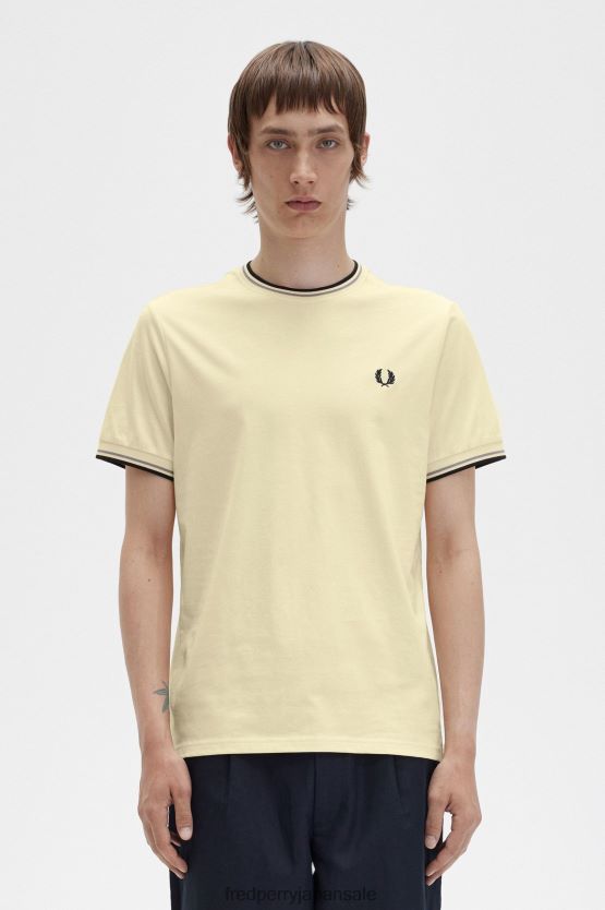 ツインチップTシャツ 男性 Fred Perry アイスクリーム F0R402481 衣類