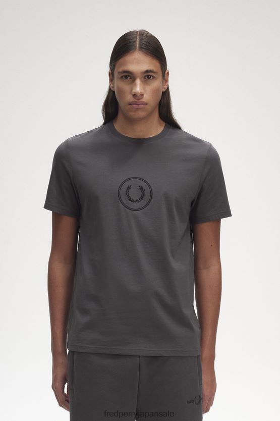 サークルブランディングTシャツ 男性 Fred Perry ガンメタル F0R402490 衣類