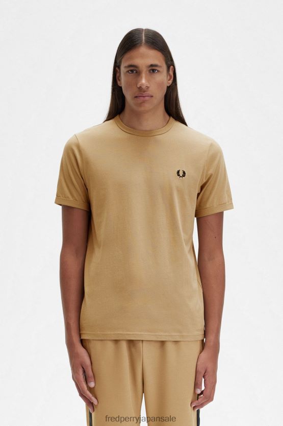 リンガーTシャツ 男性 Fred Perry 暖かい石 F0R402493 衣類