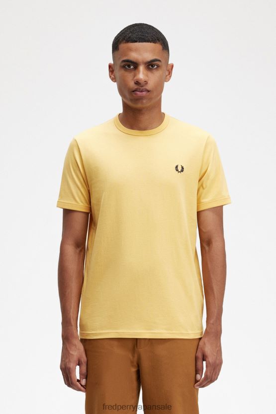 リンガーTシャツ 男性 Fred Perry ゴールデンアワー F0R402520 衣類