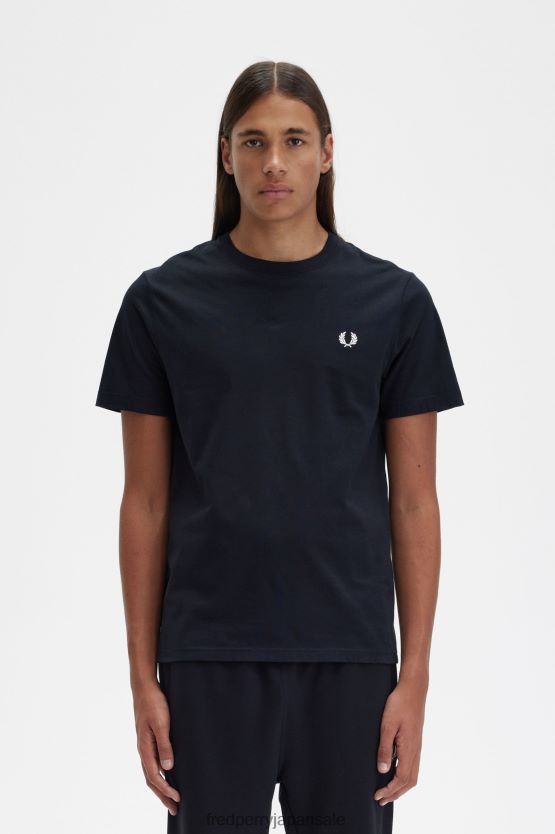 クルーネックTシャツ 男性 Fred Perry 黒 F0R402522 衣類