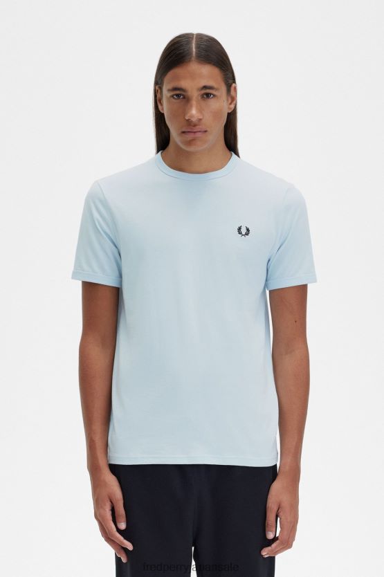 リンガーTシャツ 男性 Fred Perry 軽い氷 F0R402526 衣類