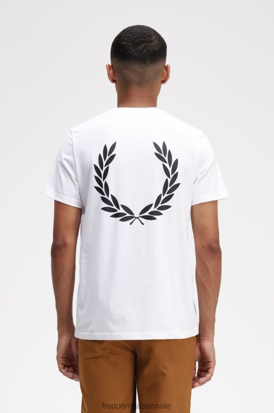 バックグラフィックTシャツ 男性 Fred Perry 白 F0R402550 衣類
